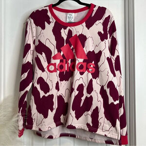 Adidas x Zoe Saldana Women’s Pink Berry Crew Neck Sweatshirt.‎ Size XL.